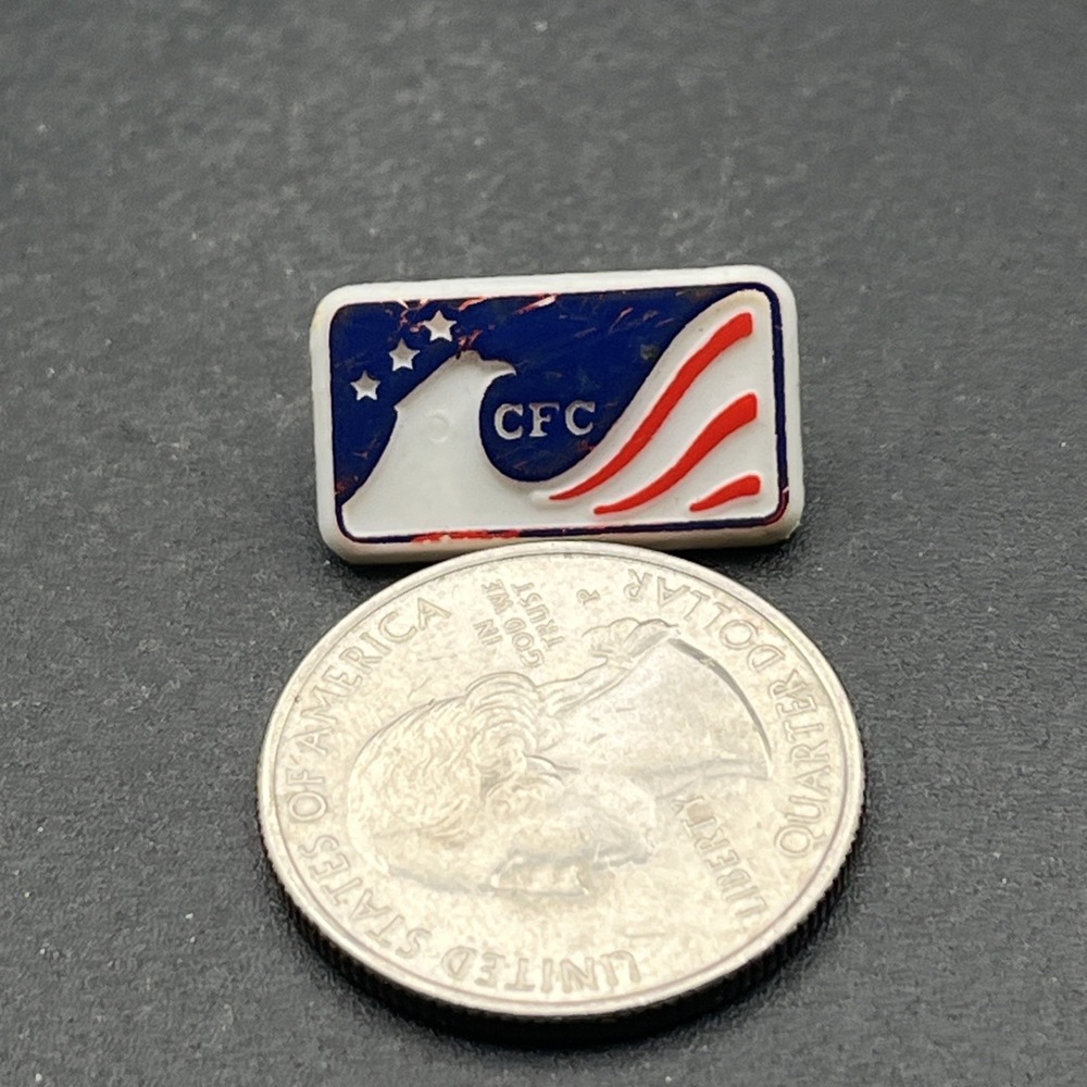 CFC Combined Federal Campaign Plastic Lapel Hat Pin - Picture 2 of 3